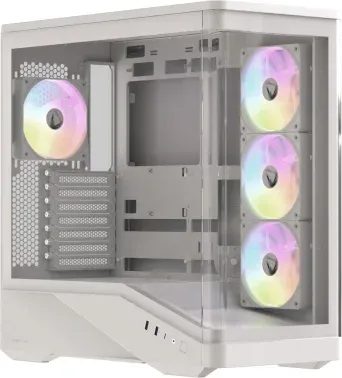 Корпус Formula Crystal U9 PA белый без БП E-ATX 5x120mm 3x140mm 2xUSB3.0 audio bott PSU - фото 4