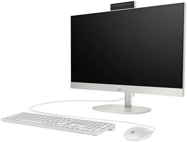 Моноблок HP 24-cr0077ci 23.8 Full HD i7 1355U 1.7 16Gb SSD512Gb Iris Xe без ОС GbitEth WiFi BT 90W клавиатура мышь Cam белый 1920x1080 - фото 2
