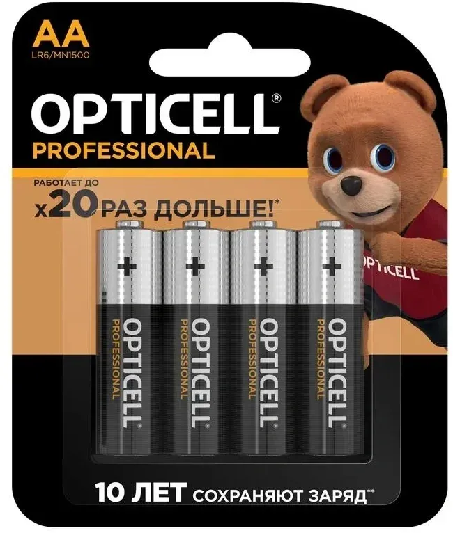 Батарейки Элементы питания OPTICELL LR6 - фото 1