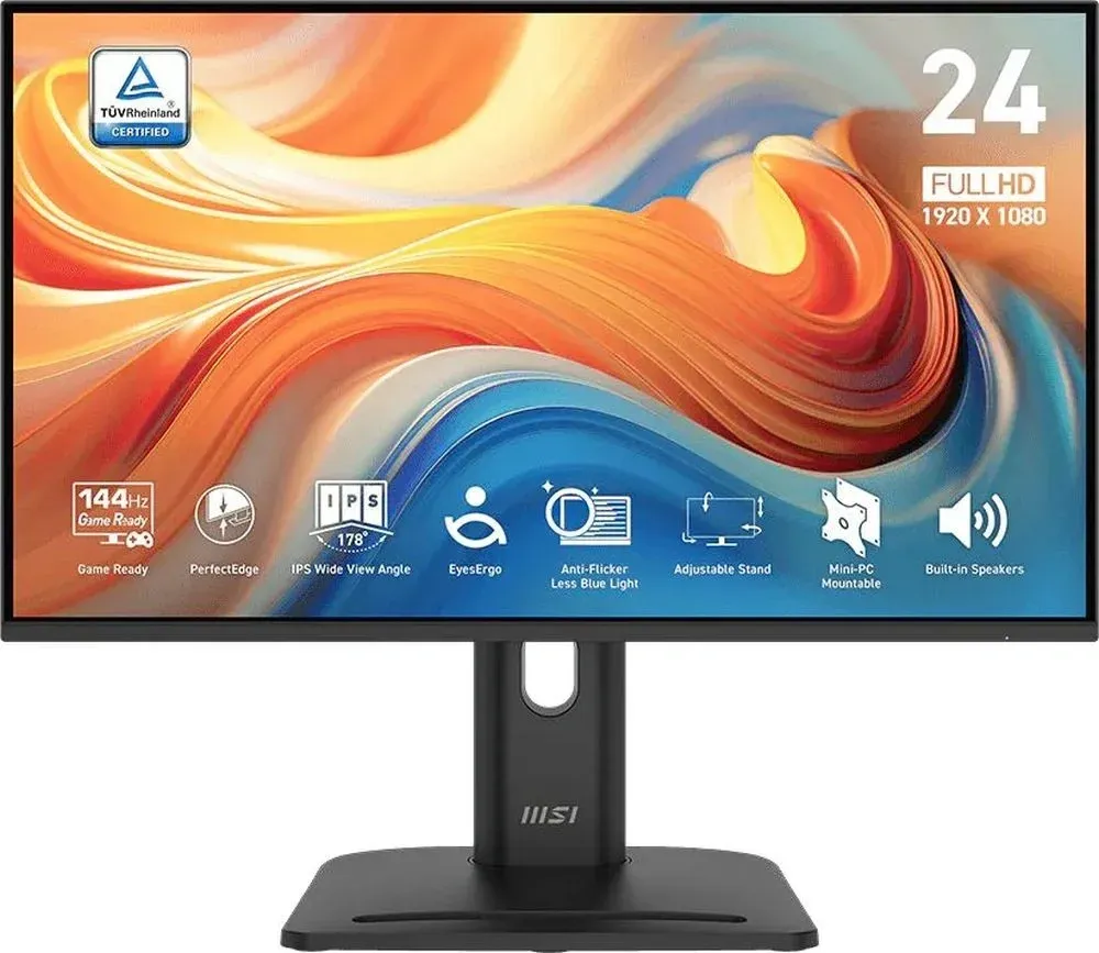 Монитор MSI 23.8 Pro MP245PG E14 черный IPS LED 16:9 HDMI M/M матовая HAS Piv 300cd 178гр/178гр 1920x1080 144Hz VGA DP FHD 5.25кг - фото 1