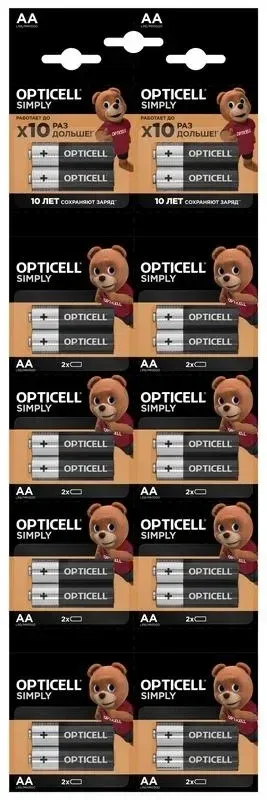 Батарейки Элементы питания OPTICELL 6050001 - фото 1
