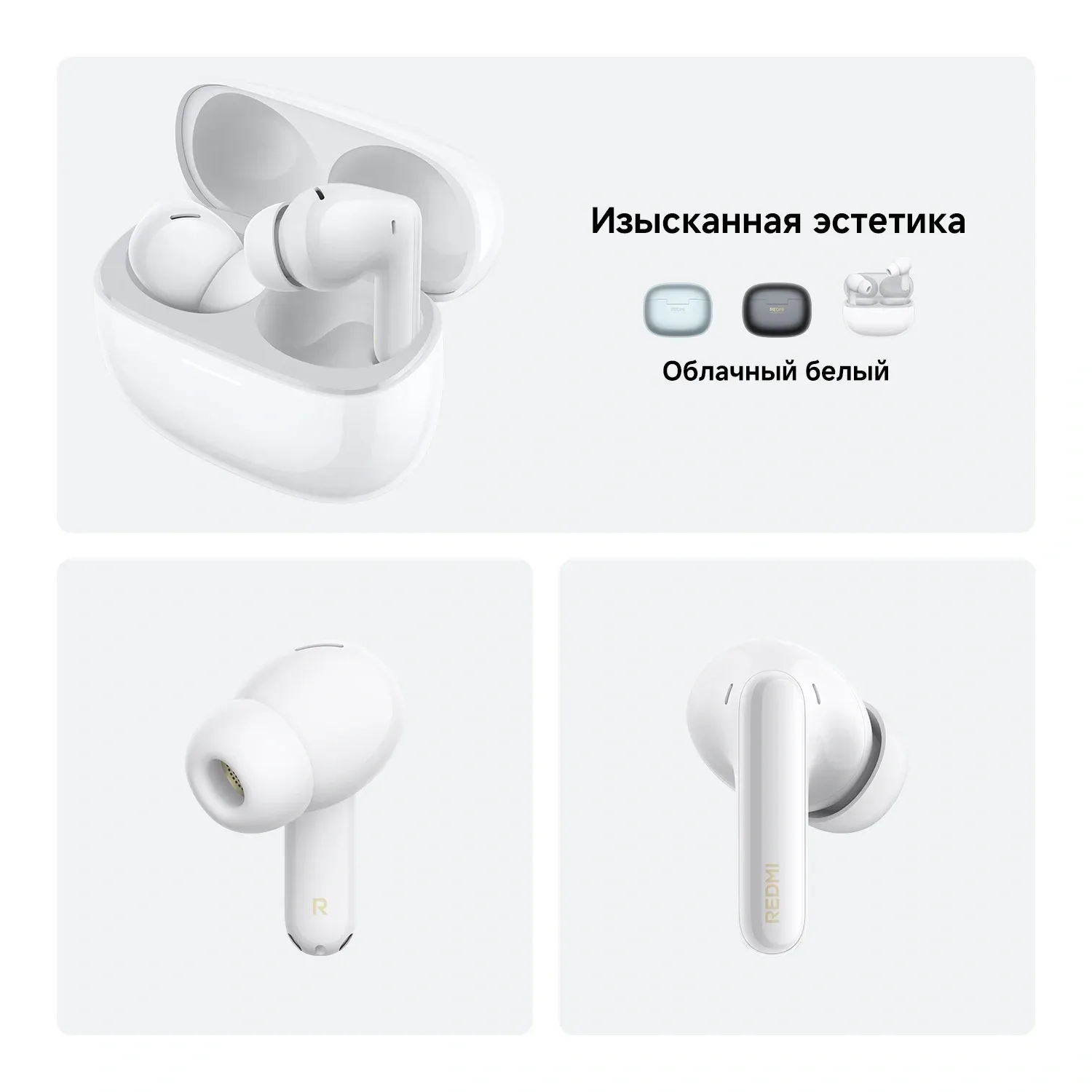 Наушники и гарнитуры XIAOMI Buds 8 Pro белый - фото 4