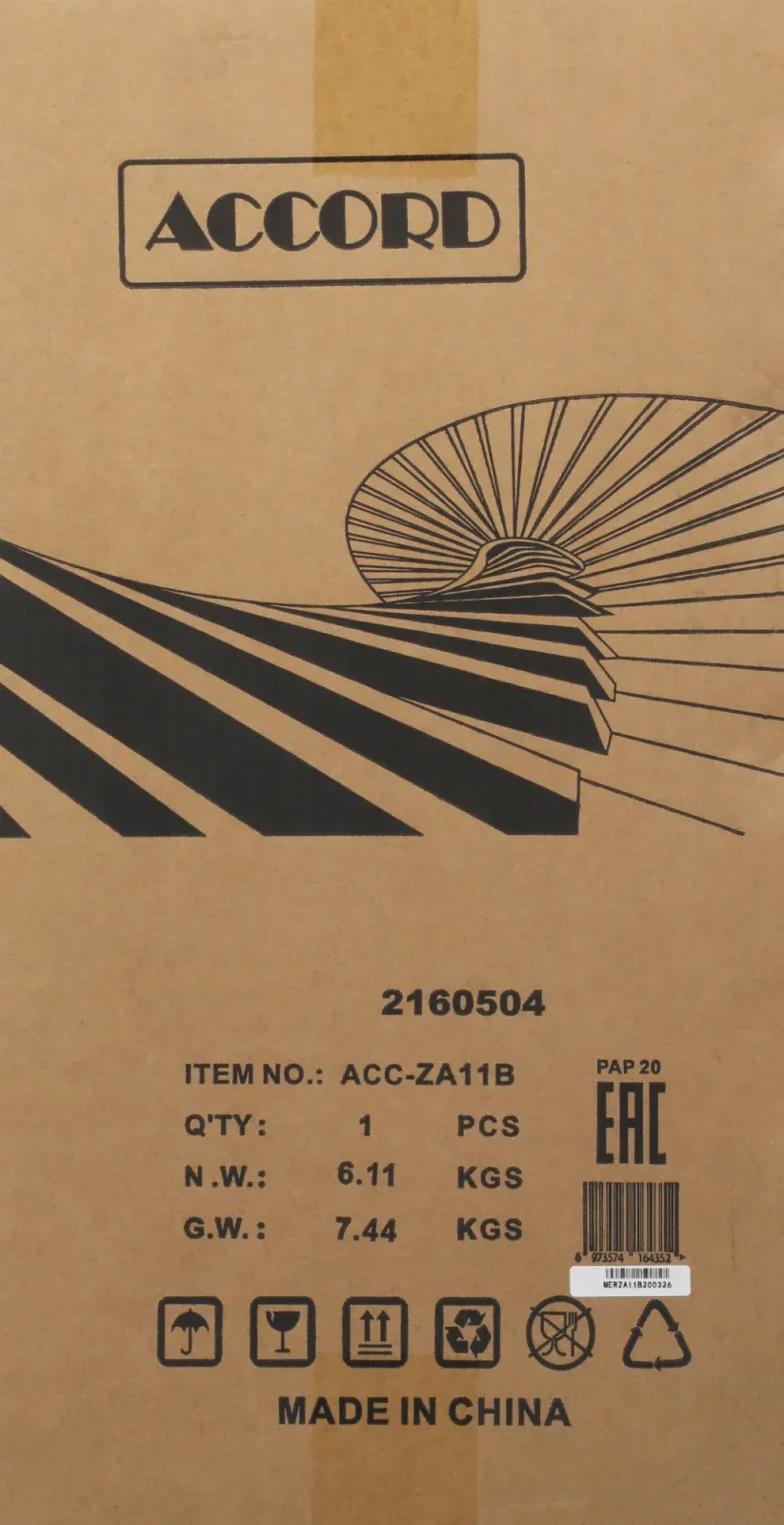 Корпус Accord ACC-ZA11B черный без БП ATX 10x120mm 1xUSB2.0 2xUSB3.0 audio bott PSU - фото 2