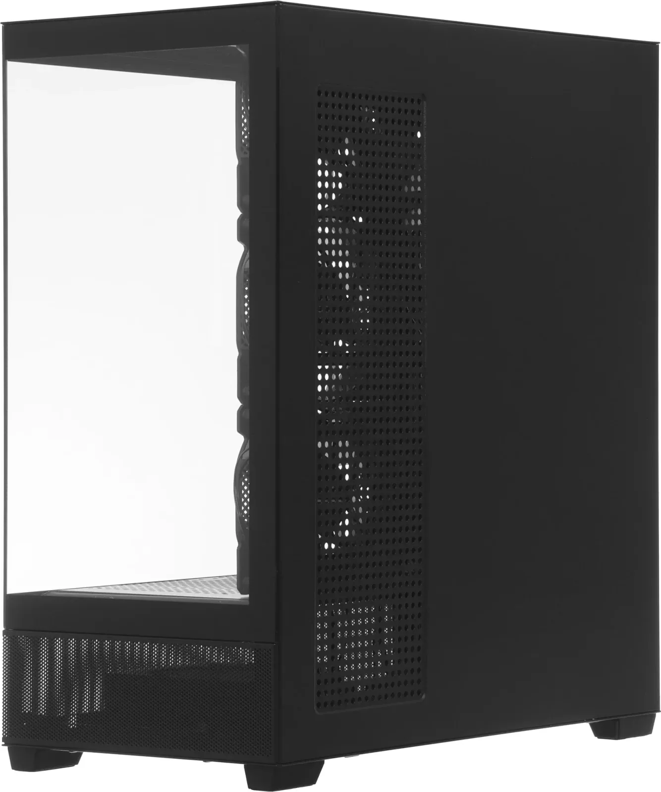 Корпус Accord ACC-ZA11B AR черный без БП ATX 3x120mm 1xUSB2.0 2xUSB3.0 audio bott PSU - фото 4