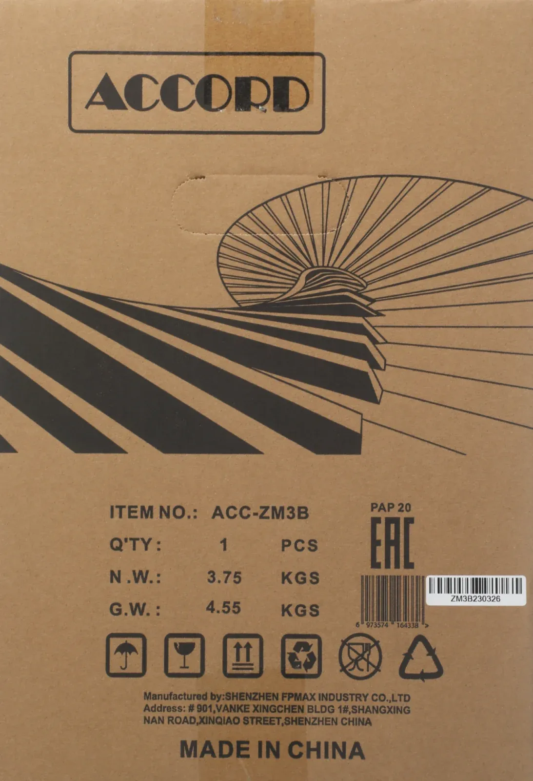 Корпус Accord ACC-ZM3B черный без БП mATX 4x120mm 2x140mm 2xUSB2.0 1xUSB3.0 audio bott PSU - фото 2