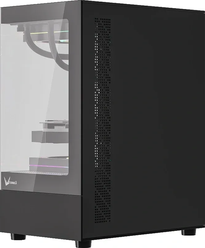 Корпус Formula Crystal Z1CM Plus AR черный без БП mATX 2x120mm 1xUSB3.0 audio bott PSU - фото 6