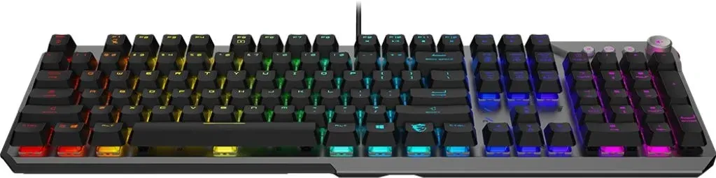 Клавиатура MSI STRIKE 600 Silent механическая серый/черный USB Multimedia for gamer LED S11-04RU256-CLA кабель 1.8м - фото 4