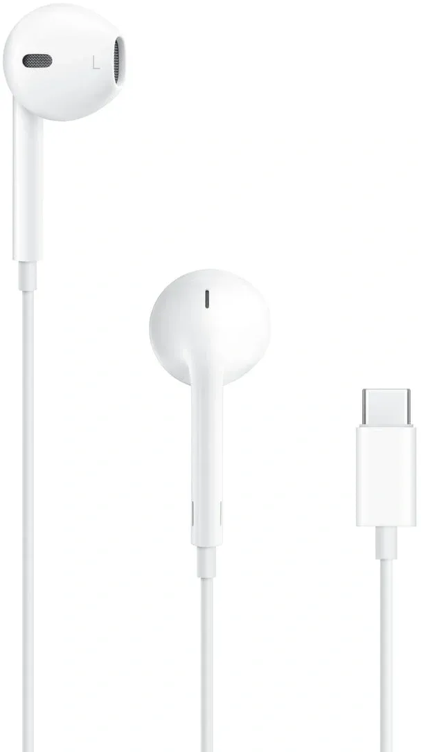 Гарнитура вкладыши Apple EarPods A3046 1.1м белый проводные в ушной раковине MYQY3ZE/A - фото 1
