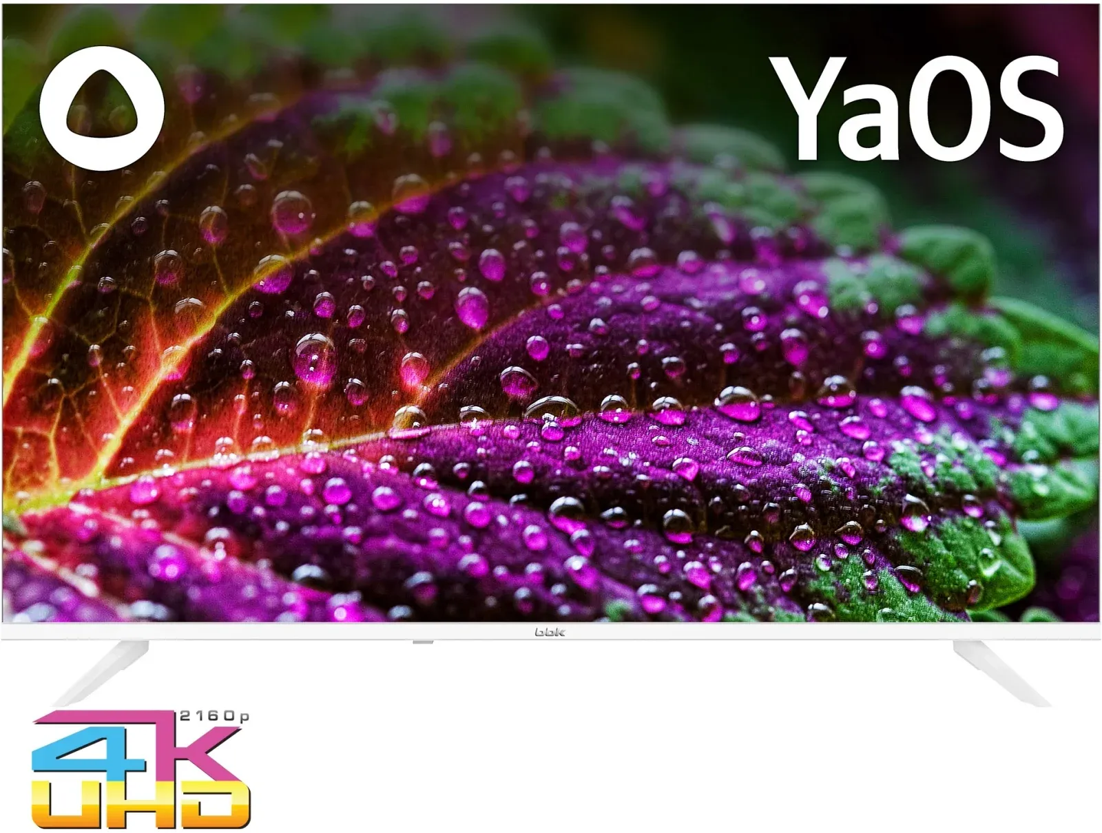 Телевизор LED BBK 43 43LEX-8241/UTS2C W Яндекс.ТВ белый 4K Ultra HD 60Hz DVB-T2 DVB-C DVB-S2 USB WiFi Smart TV RUS - фото 5