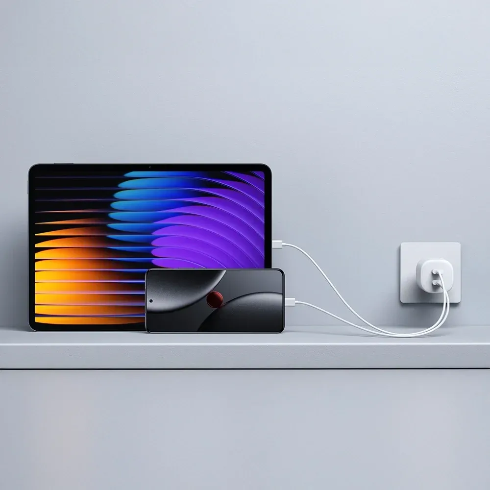 Сетевое зар./устр. Xiaomi Nano Turbo Charging 45W 4.1A+3A+2.25A PD+QC 2xUSB type-C универсальное белый BHR087OEU - фото 2