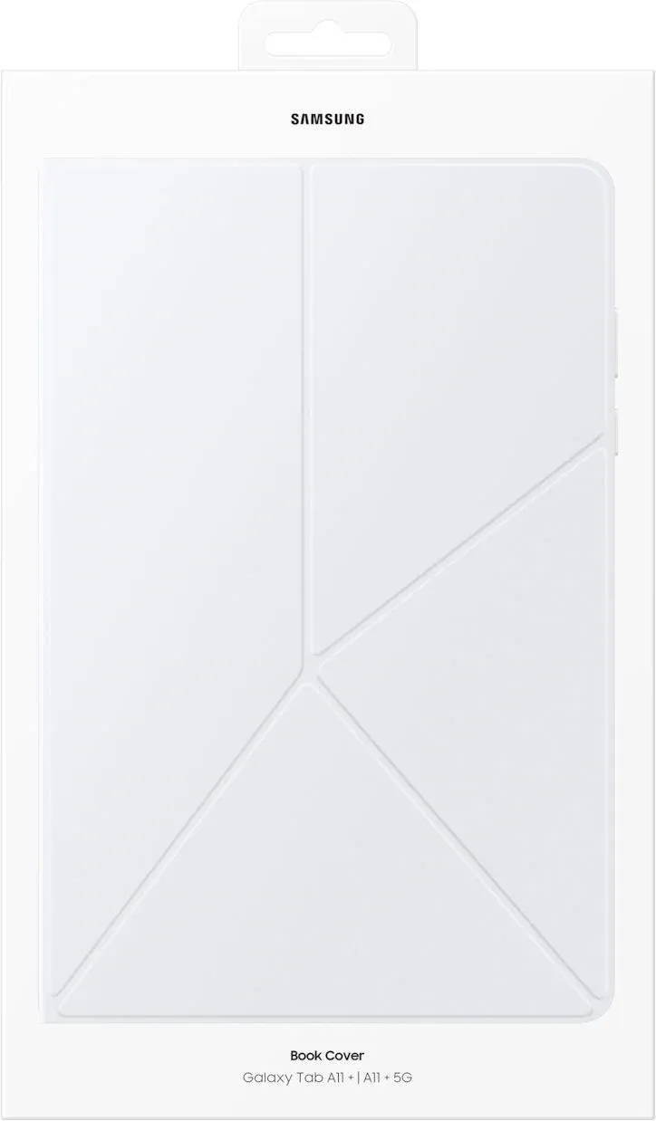Чехол Samsung для Samsung Galaxy Tab A11+ Book Cover поликарбонат/полиуретан белый EF-BX230PWEGRU