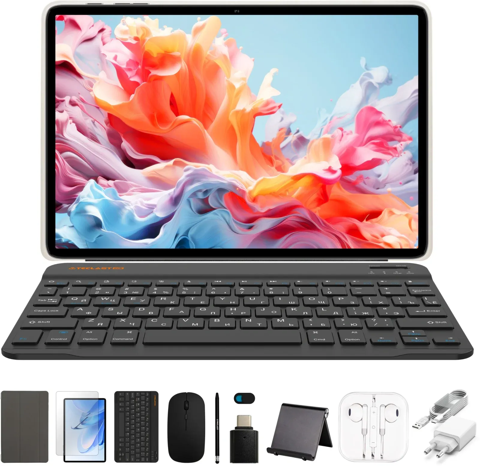 Планшет Teclast P30T Case T7200 1.6 8C RAM4Gb ROM128Gb 10.1 IPS 1280x800 Android 16 серый 5Mpix 2Mpix BT WiFi microSD 256Gb 6000mAh 12hr - фото 8