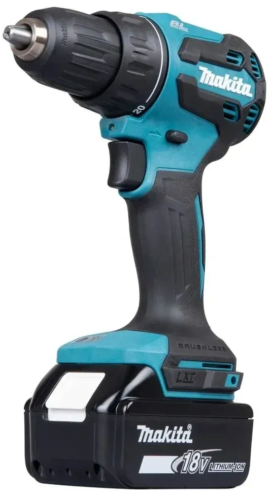 Дрель-шуруповерт Makita DDF490SF1J аккум. патрон:быстрозажимной кейс в комплекте - фото 5