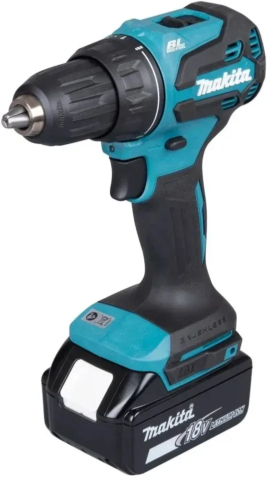 Дрель-шуруповерт Makita DDF490SF1J аккум. патрон:быстрозажимной кейс в комплекте - фото 6