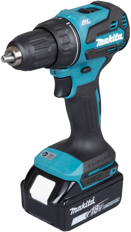 Дрель-шуруповерт Makita DDF490SFJ аккум. патрон:быстрозажимной кейс в комплекте - фото 1
