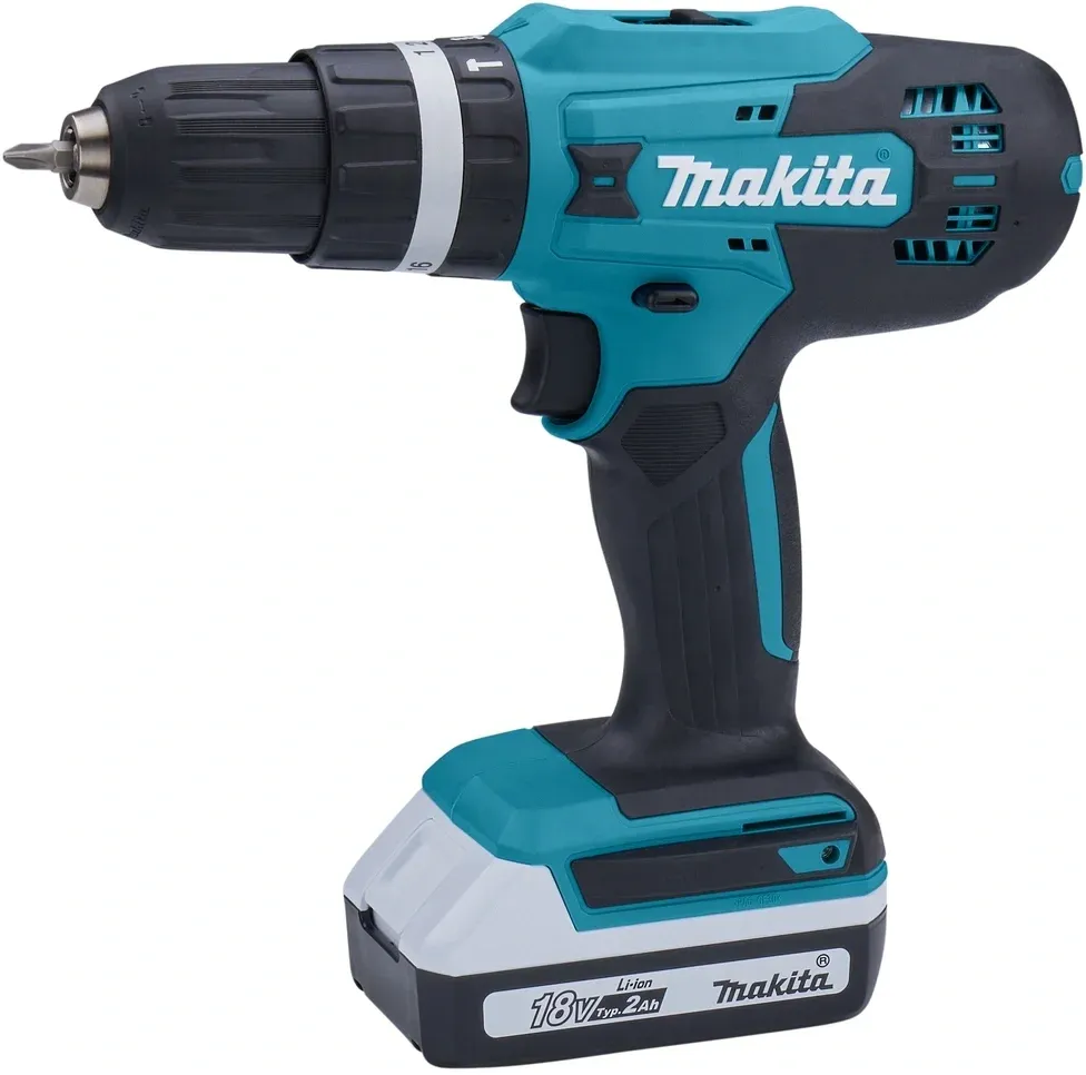 Дрель-шуруповерт Makita HP488D006 аккум. патрон:быстрозажимной кейс в комплекте - фото 2