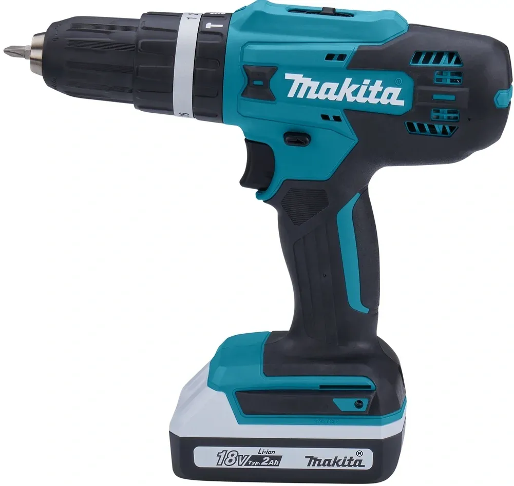 Дрель-шуруповерт Makita HP488D006 аккум. патрон:быстрозажимной кейс в комплекте - фото 3