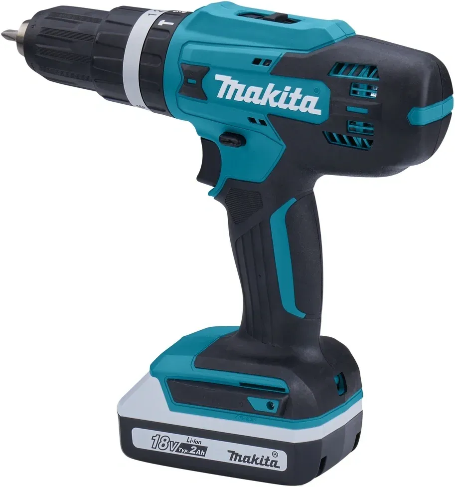 Дрель-шуруповерт Makita HP488D006 аккум. патрон:быстрозажимной кейс в комплекте - фото 4