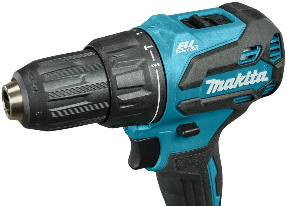 Дрель-шуруповерт Makita DHP490SF1J аккум. патрон:быстрозажимной кейс в комплекте - фото 2