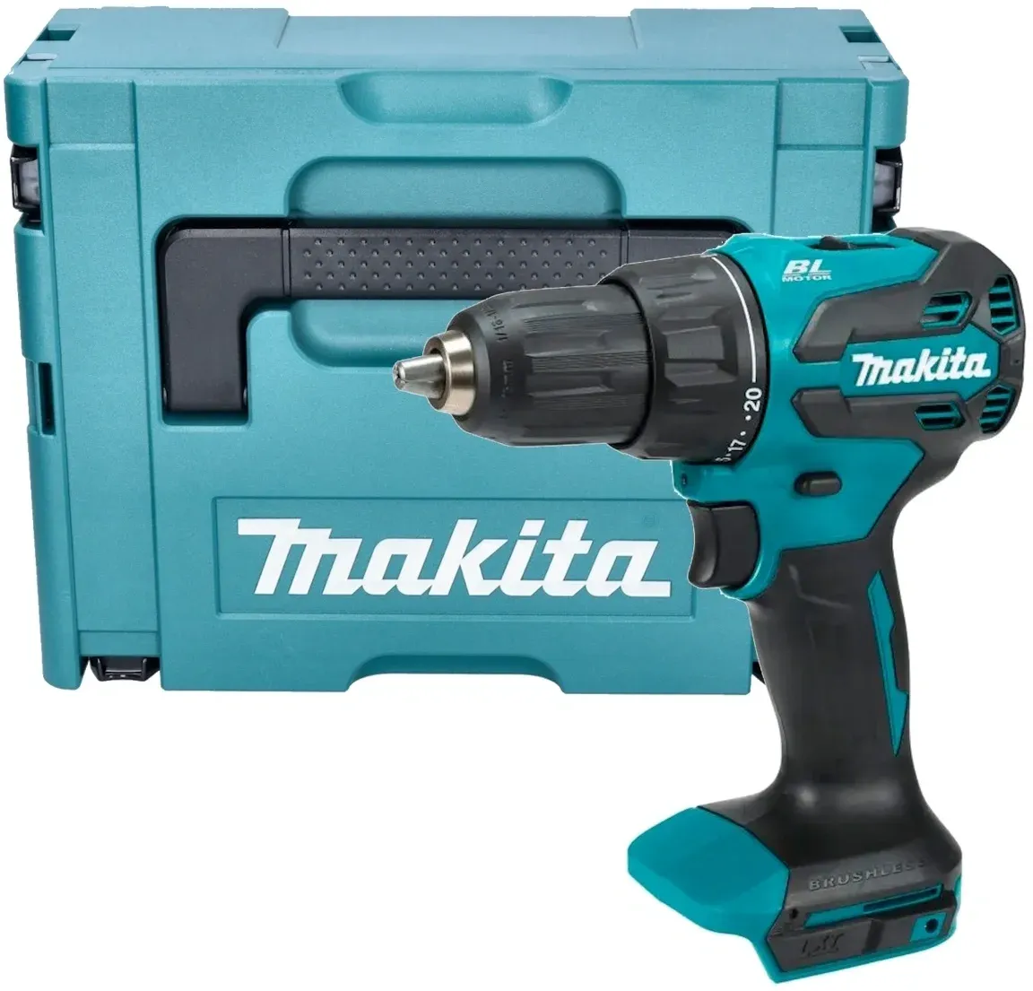 Дрель-шуруповерт Makita DHP490SF1J аккум. патрон:быстрозажимной кейс в комплекте - фото 4