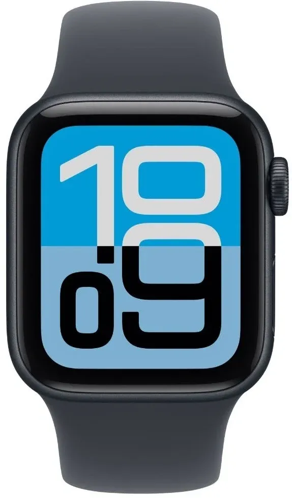 Смарт-часы Apple Watch SE 3 2025 A3325 44мм OLED корп.темная ночь Sport Band рем.темная ночь разм.брасл.:M/L MEHQ4HN/A - фото 2