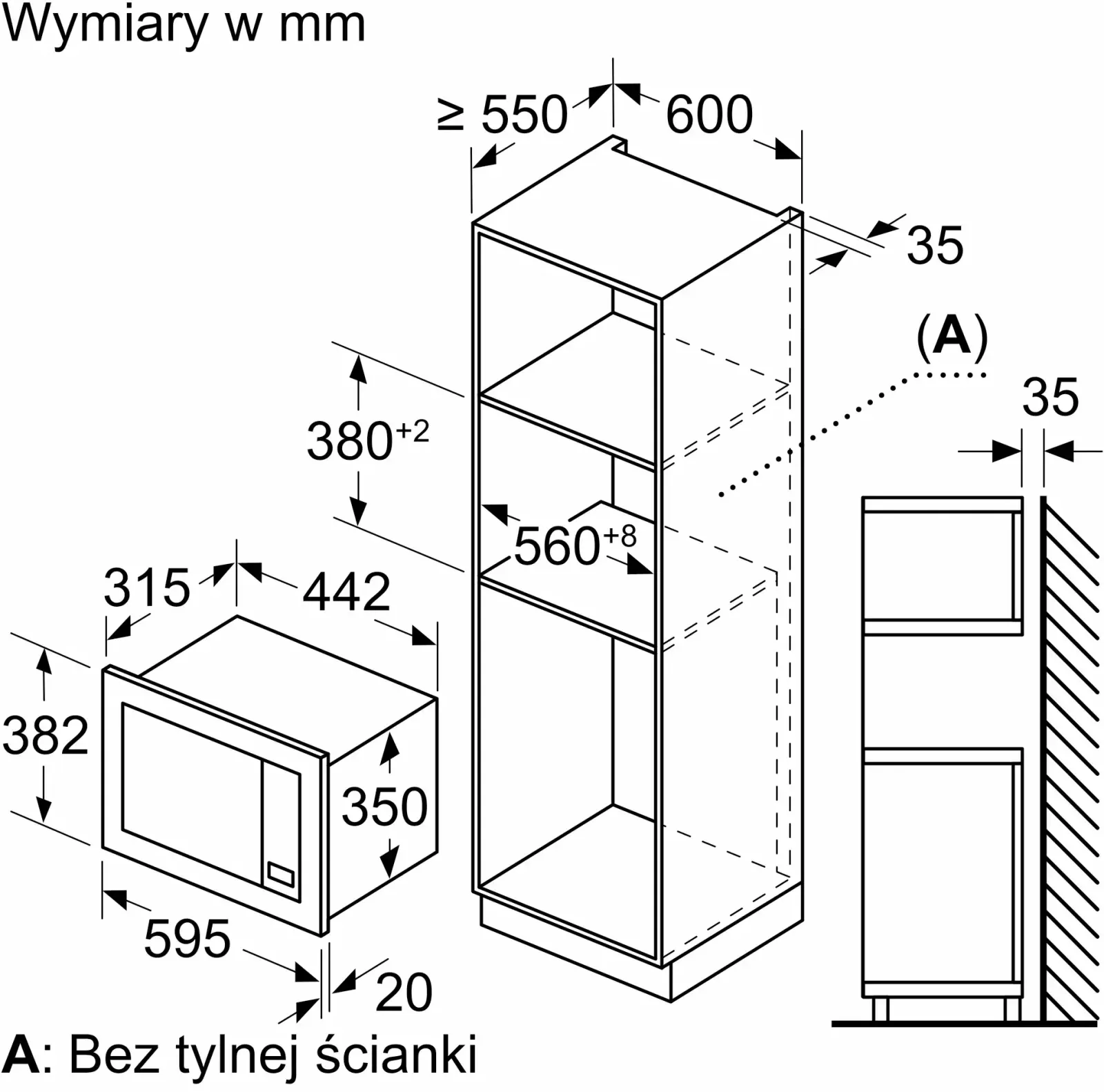 Микроволновая печь Bosch BFL623MB4 20л. 800Вт черный встраиваемая, 20 л - фото 8