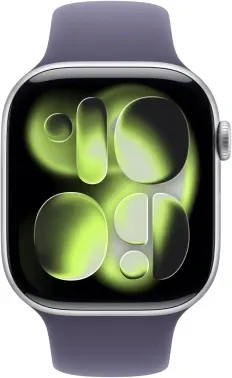 Смарт-часы Apple Watch Series 11 A3333 46мм OLED корп.серебристый Sport Band рем.фиолетовый разм.брасл.:M/L MEVA4LW/A - фото 5