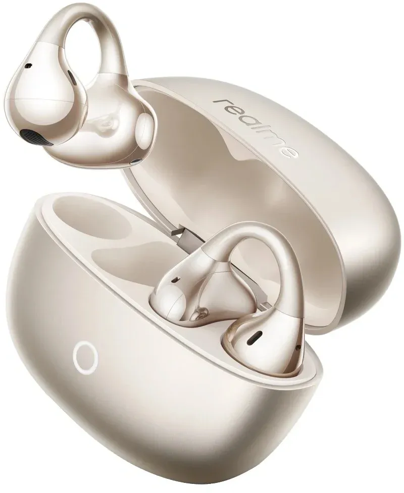 Гарнитура накладные Realme Buds Clip золотистый беспроводные bluetooth клипса 6941764477674 - фото 4