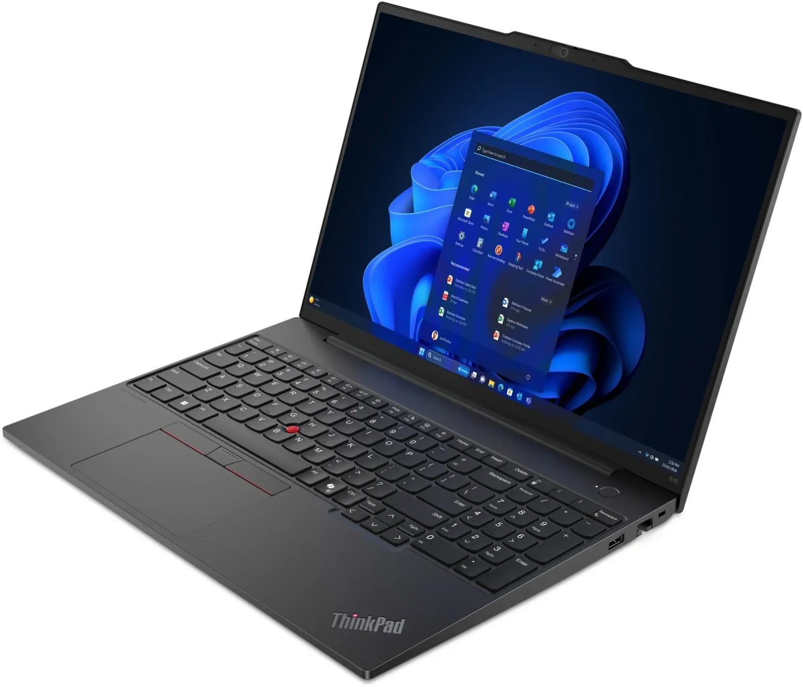 Ноутбук Lenovo ThinkPad L16 G2 Core Ultra 5 225U 16Gb SSD512Gb Intel Graphics 16 IPS WUXGA 1920x1080 Windows 11 Pro black WiFi BT Cam 21SA000YGQ - фото 2
