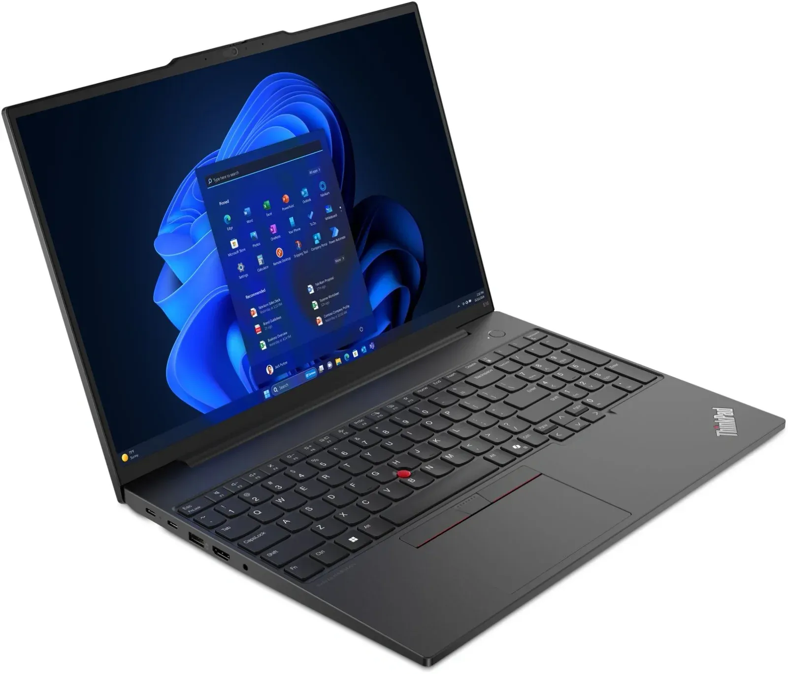 Ноутбук Lenovo ThinkPad L16 G2 Core Ultra 5 225U 16Gb SSD512Gb Intel Graphics 16 IPS WUXGA 1920x1080 Windows 11 Pro black WiFi BT Cam 21SA000YGQ - фото 3