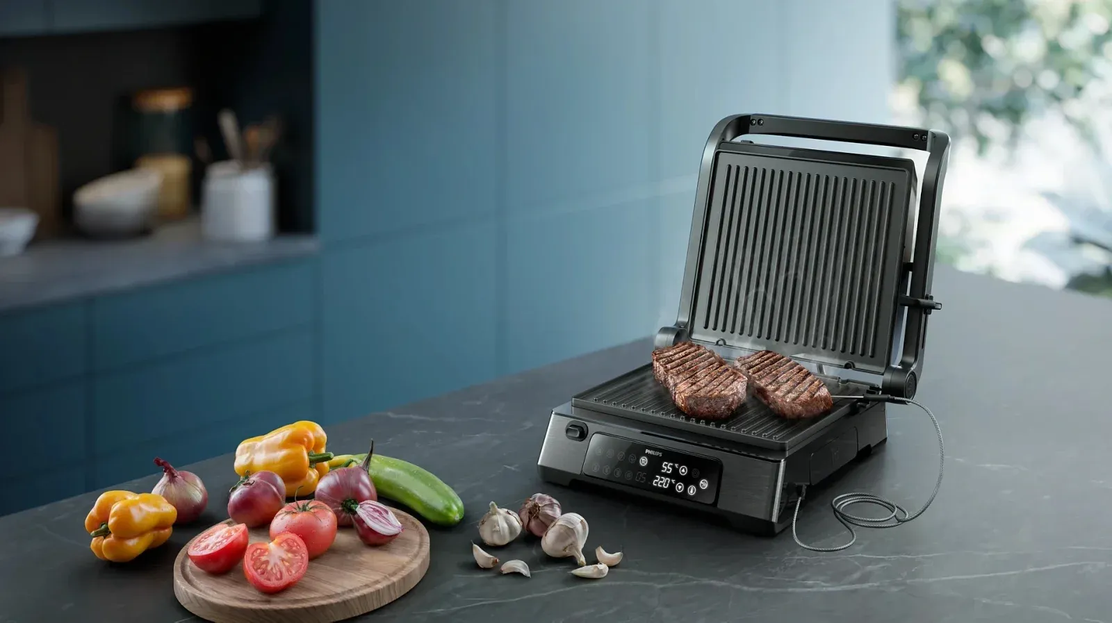 Электрогриль Philips HD6307/70 2200Вт черный - фото 5