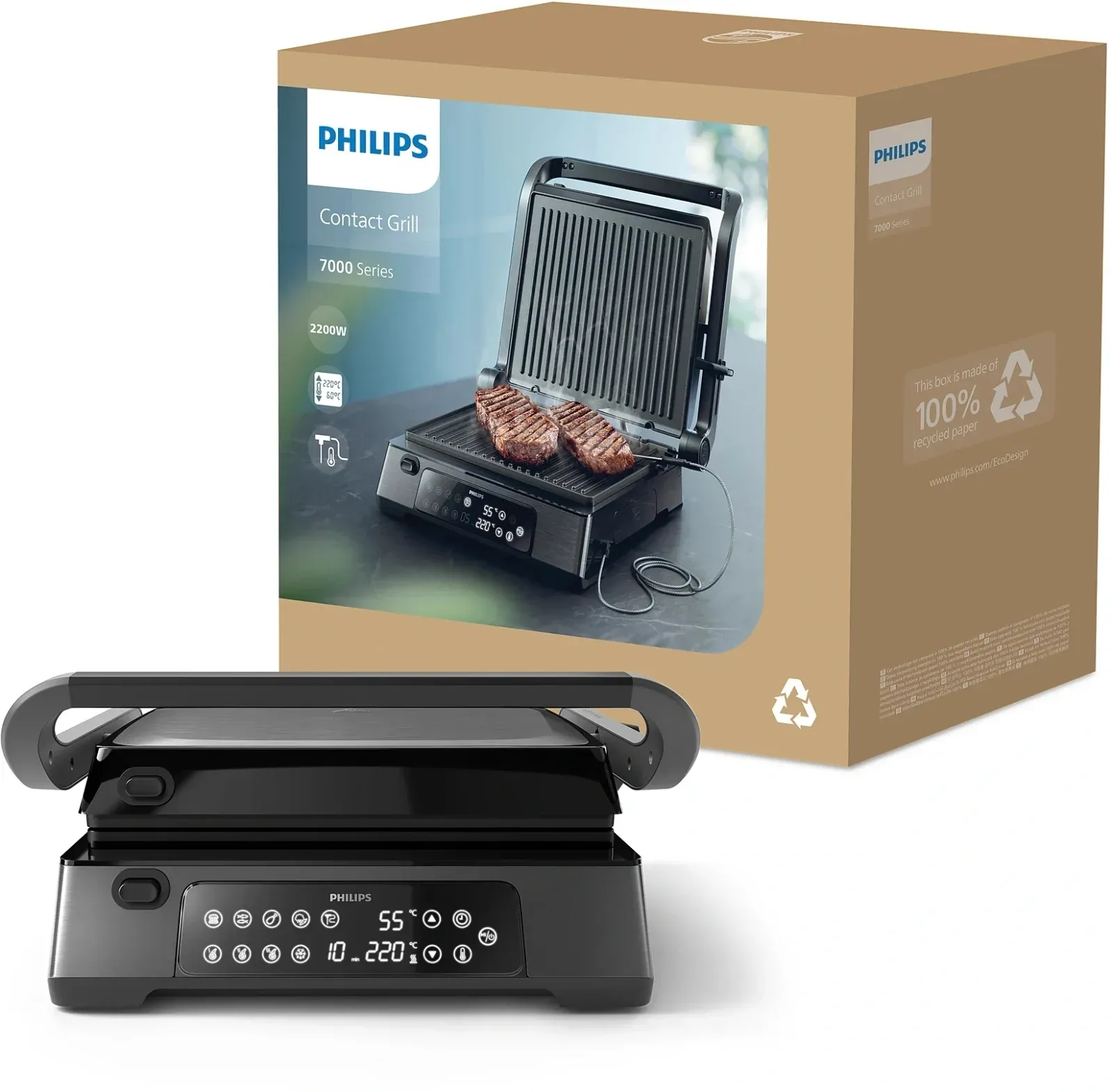 Электрогриль Philips HD6307/70 2200Вт черный - фото 7