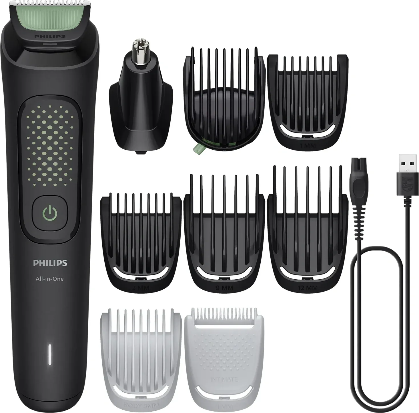 Триммер Philips MG3945/15 черный насадок в компл:8шт - фото 1