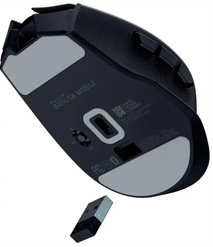 Мышь Razer Basilisk Mobile Mouse черный оптическая 18000dpi беспров. BT/Radio USB-C/BT для ноутбука 10but RZ01-04310100-R3G1 - фото 5
