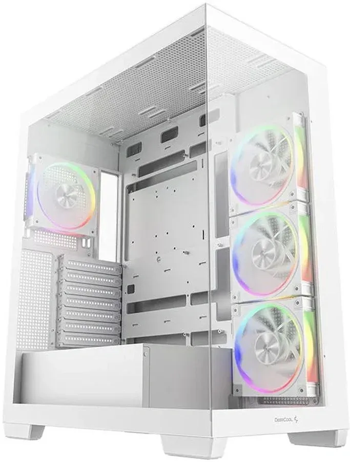 Корпус Deepcool CG580 4F V2 WH белый без БП ATX 6x120mm 4x140mm 2xUSB3.0 audio bott PSU - фото 5