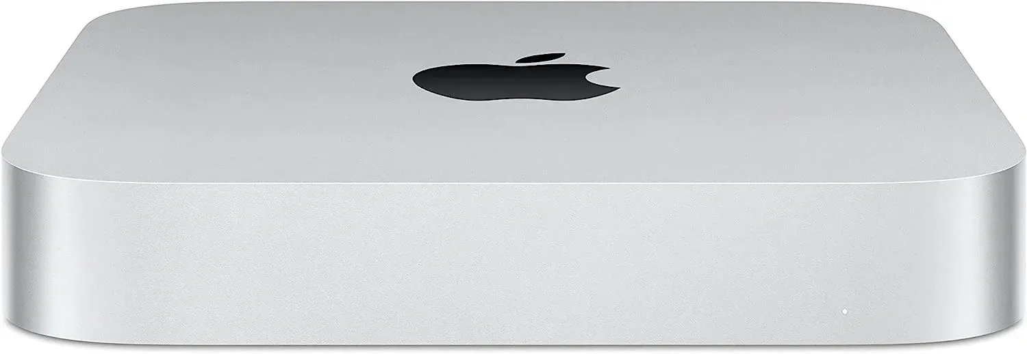 ПК Apple Mac mini A2686 slim M2 8 core 3.49 8Gb SSD256Gb 10 core GPU macOS GbitEth WiFi BT серебристый MMFJ3HN/A - фото 1