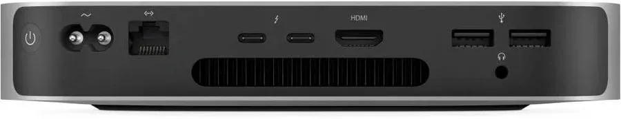 ПК Apple Mac mini A2686 slim M2 8 core 3.49 8Gb SSD256Gb 10 core GPU macOS GbitEth WiFi BT серебристый MMFJ3HN/A - фото 4