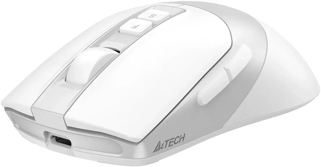 Мышь A4Tech Fstyler FB50C PLUS белый оптическая 3200dpi беспров. BT/Radio USB - фото 2