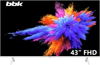 Телевизор LED BBK 43 43LEM-1054/FTS2C W белый FULL HD 60Hz DVB-T2 DVB-C DVB-S2 USB RUS - фото 6