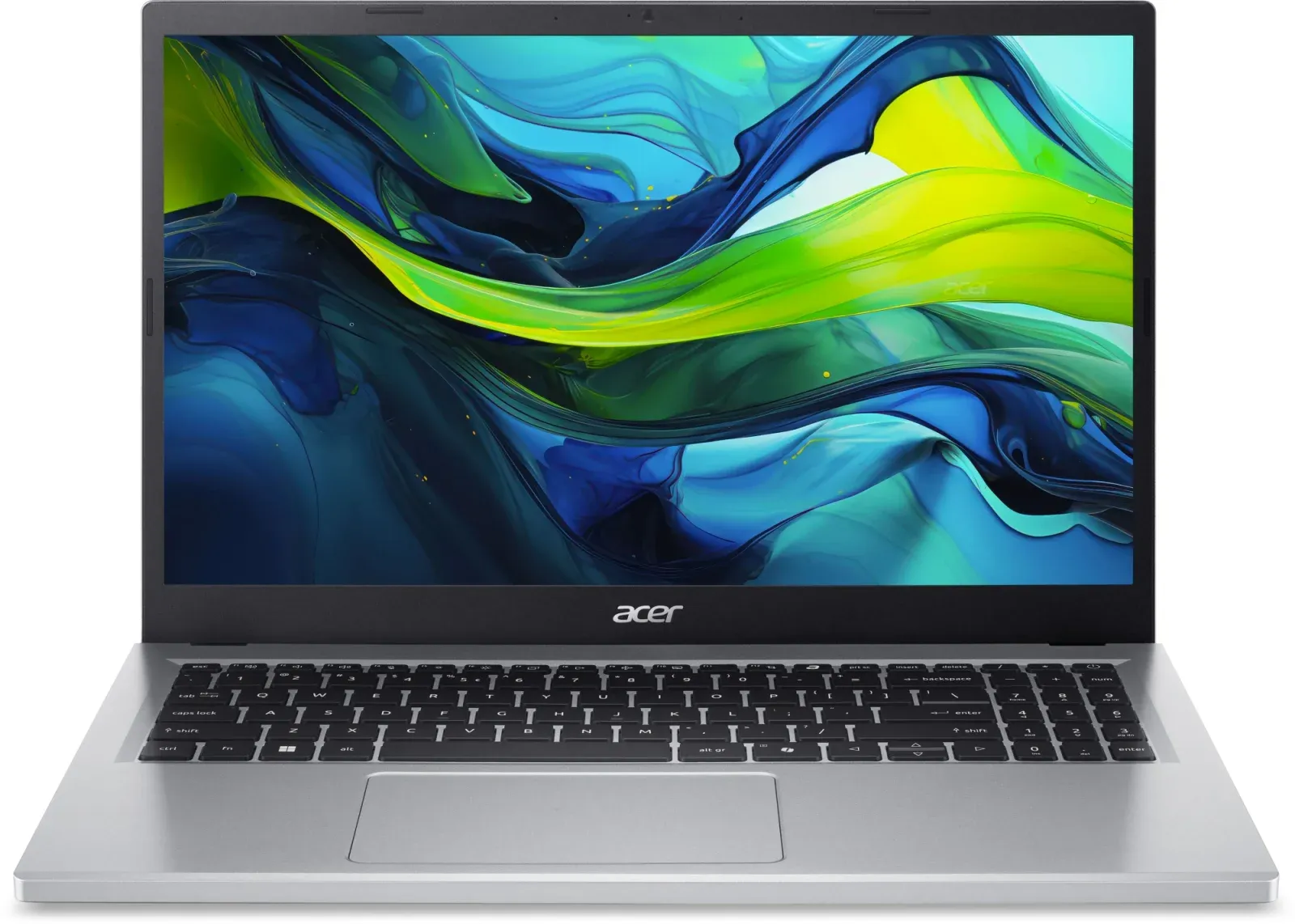 Ноутбук Acer Aspire Go AG15-32P-39R2 Core 3 N355 8Gb SSD128Gb Intel Graphics 15.6 TN FHD 1920x1080 Windows 11 Home silver WiFi BT Cam NX.J73AA.001 - фото 1