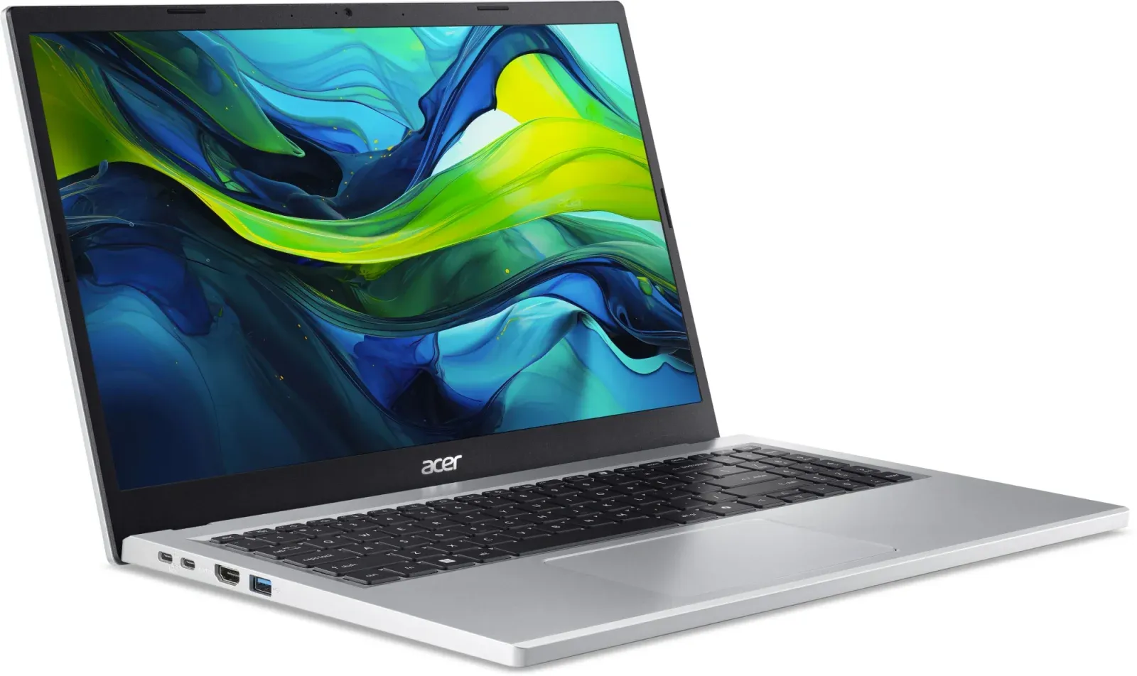 Ноутбук Acer Aspire Go AG15-32P-39R2 Core 3 N355 8Gb SSD128Gb Intel Graphics 15.6 TN FHD 1920x1080 Windows 11 Home silver WiFi BT Cam NX.J73AA.001 - фото 2