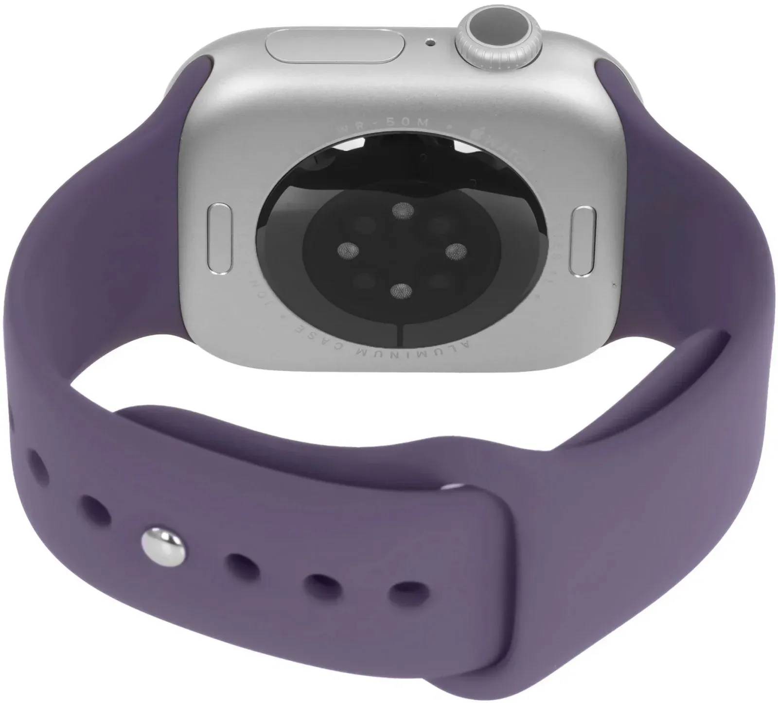 Смарт-часы Apple Watch Series 11 A3331 42мм OLED корп.серебристый Sport Band рем.фиолетовый разм.брасл.:S/M MEU64X/A - фото 6