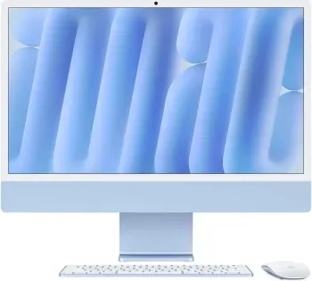 Моноблок Apple iMac A3247 24 4.5K M4 8 core 4 16Gb SSD1Tb 8 core GPU macOS WiFi BT 143W клавиатура мышь Cam синий 4480x2520 - фото 4