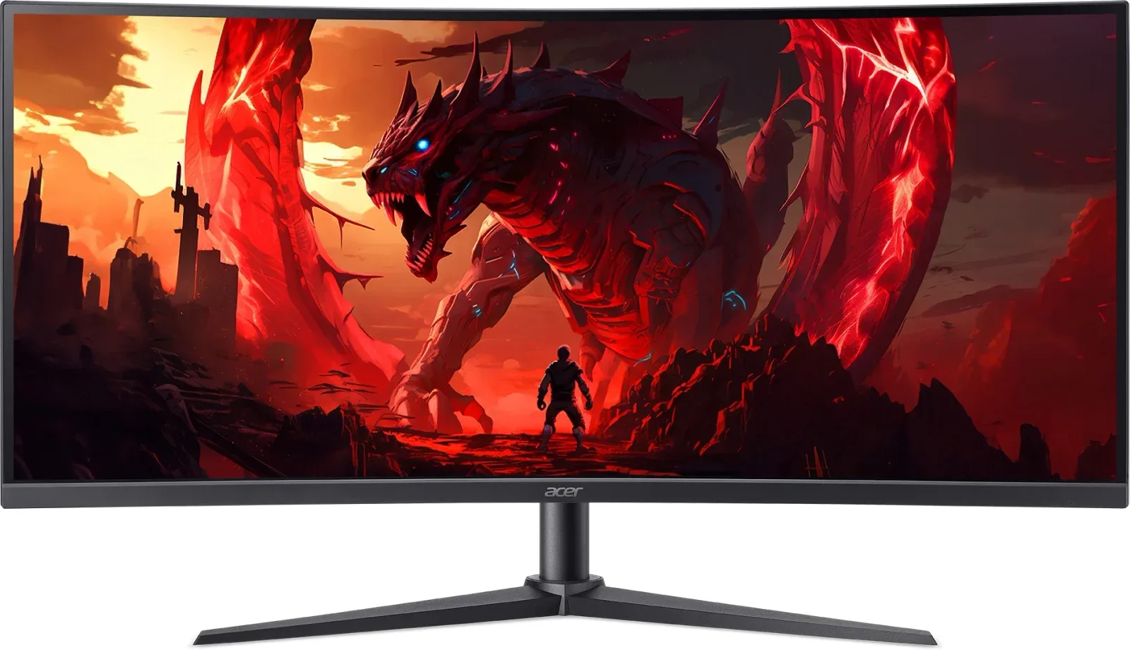 Монитор Acer 34 Nitro XZ340CURW0bmiiphx черный VA LED 5ms 21:9 HDMI M/M матовая HAS 250cd 3440x1440 240Hz DP Quad HD 2K 1440p - фото 8
