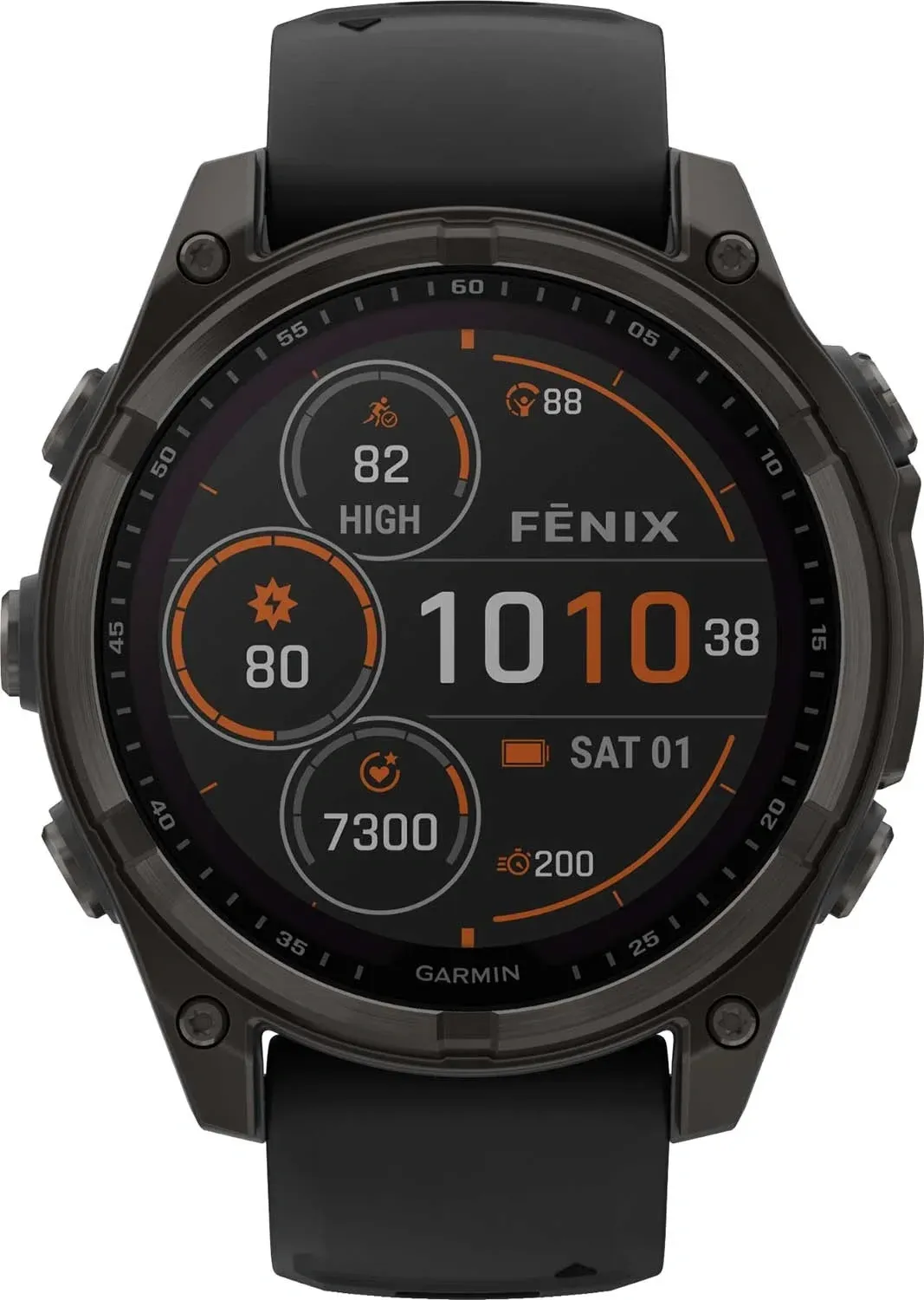 Часы для смартфонов GARMIN 8 Solar Sapphire - фото 1
