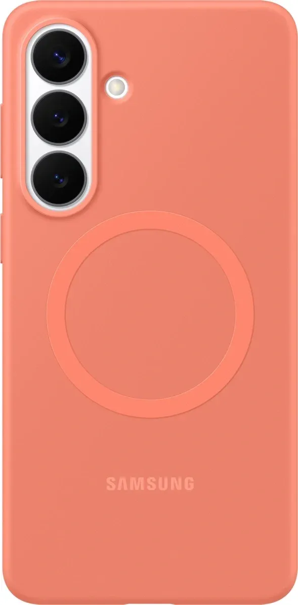 Чехол клип-кейс Samsung для Samsung Galaxy S26+ Silicone Magnet Case with MagSafe коралловый EF-ES947COEGRU - фото 1