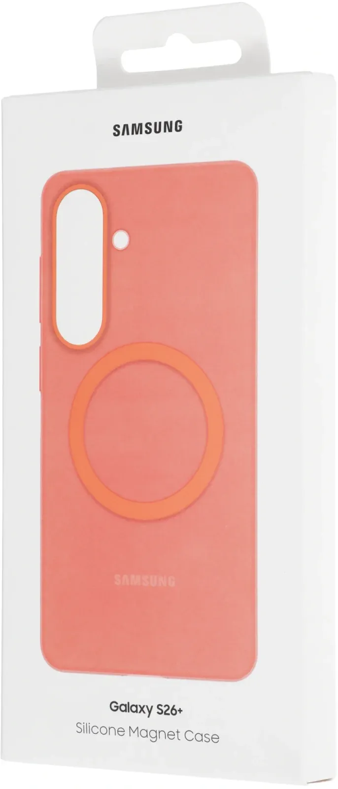 Чехол клип-кейс Samsung для Samsung Galaxy S26+ Silicone Magnet Case with MagSafe коралловый EF-ES947COEGRU - фото 3