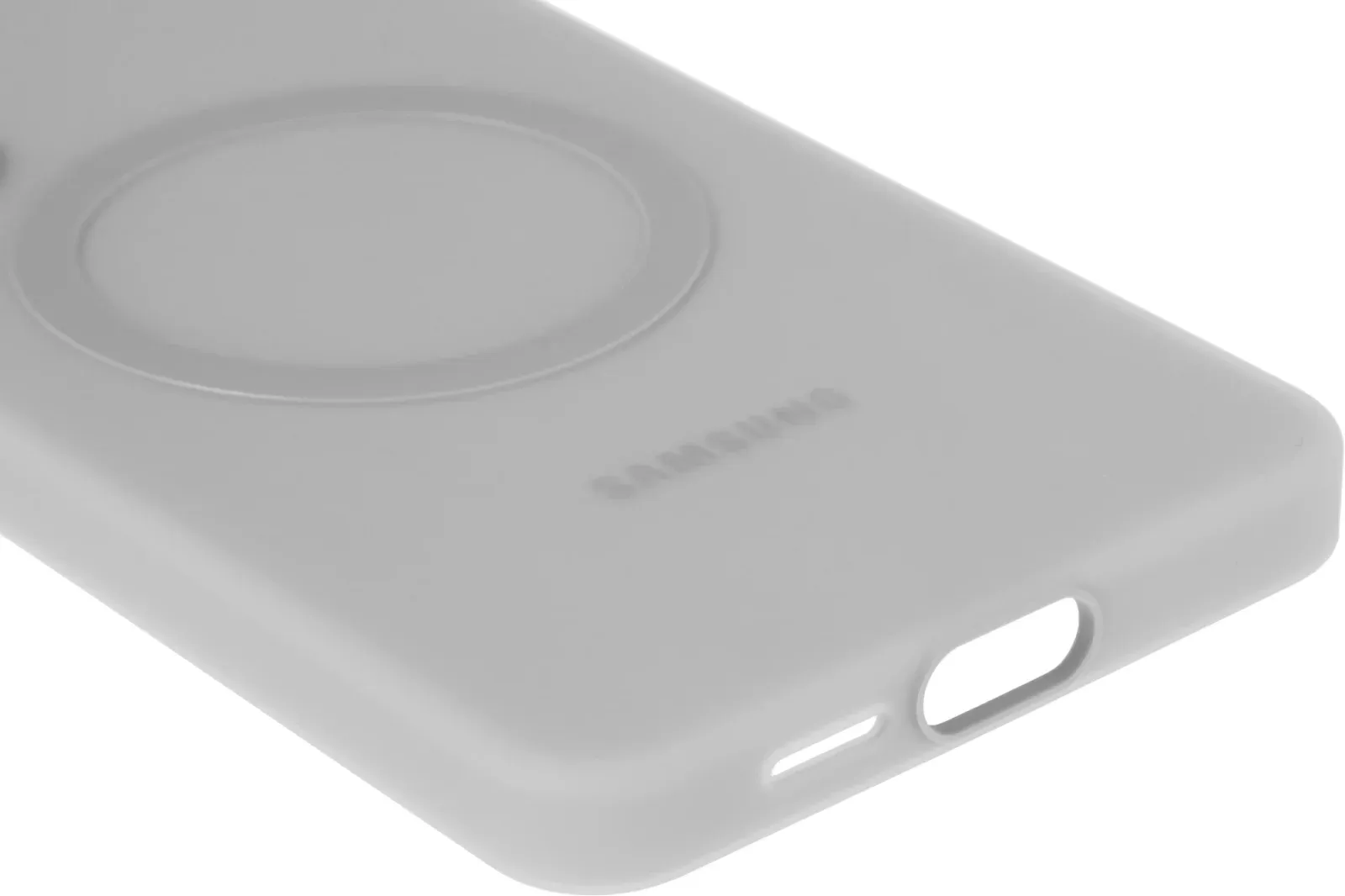 Чехол клип-кейс Samsung для Samsung Galaxy S26+ Silicone Magnet Case with MagSafe серый EF-ES947CJEGRU - фото 7