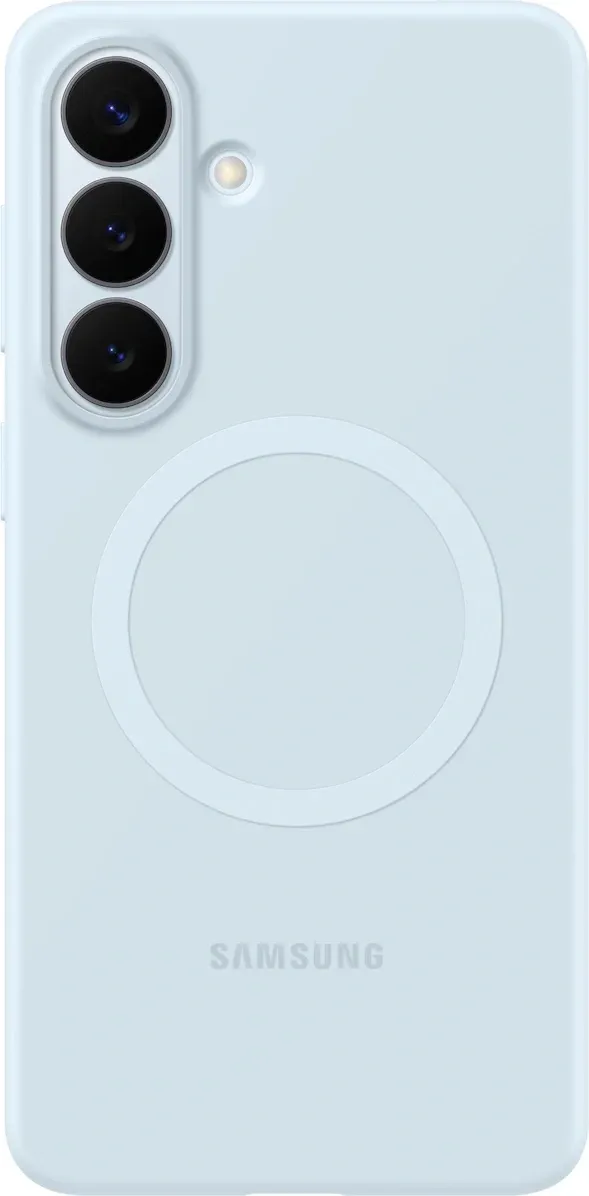 Чехол клип-кейс Samsung для Samsung Galaxy S26+ Silicone Magnet Case with MagSafe голубой EF-ES947CLEGRU - фото 2