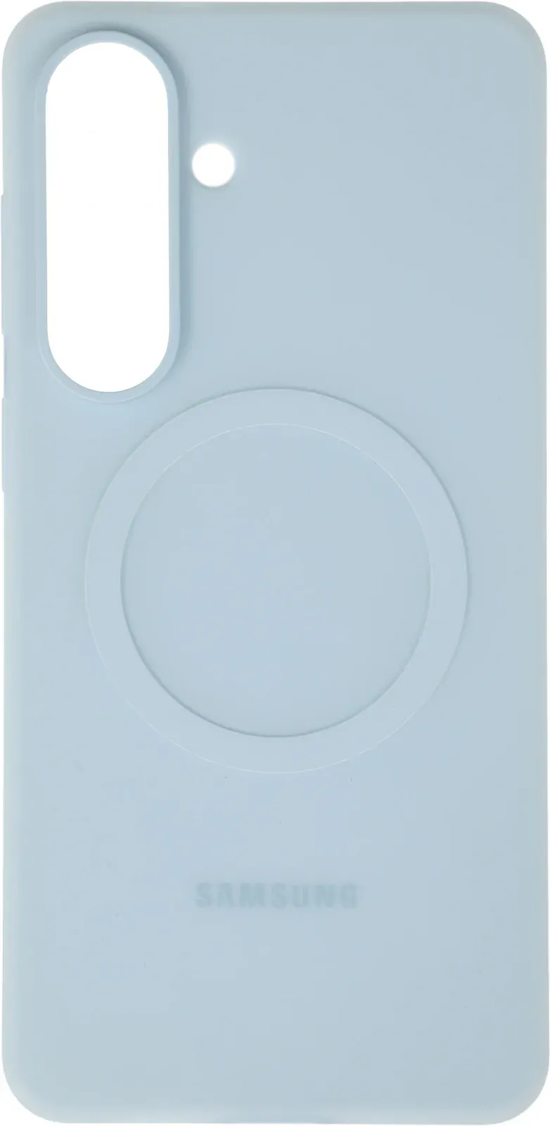 Чехол клип-кейс Samsung для Samsung Galaxy S26+ Silicone Magnet Case with MagSafe голубой EF-ES947CLEGRU - фото 6